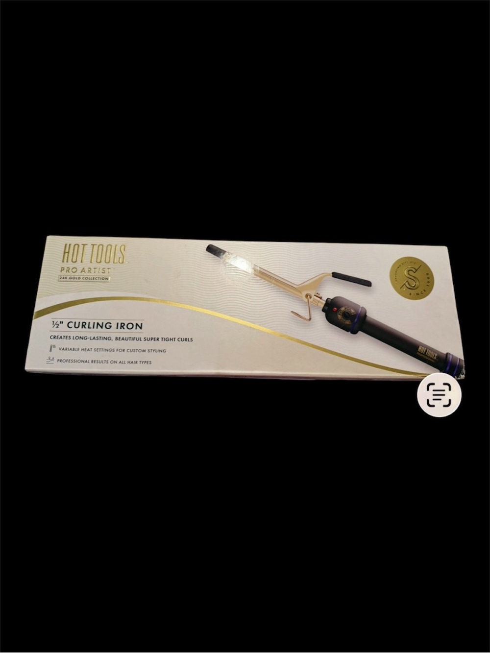 Hot Tools Pro Artist 24K Gold Collection 1/2 inch curling iron.